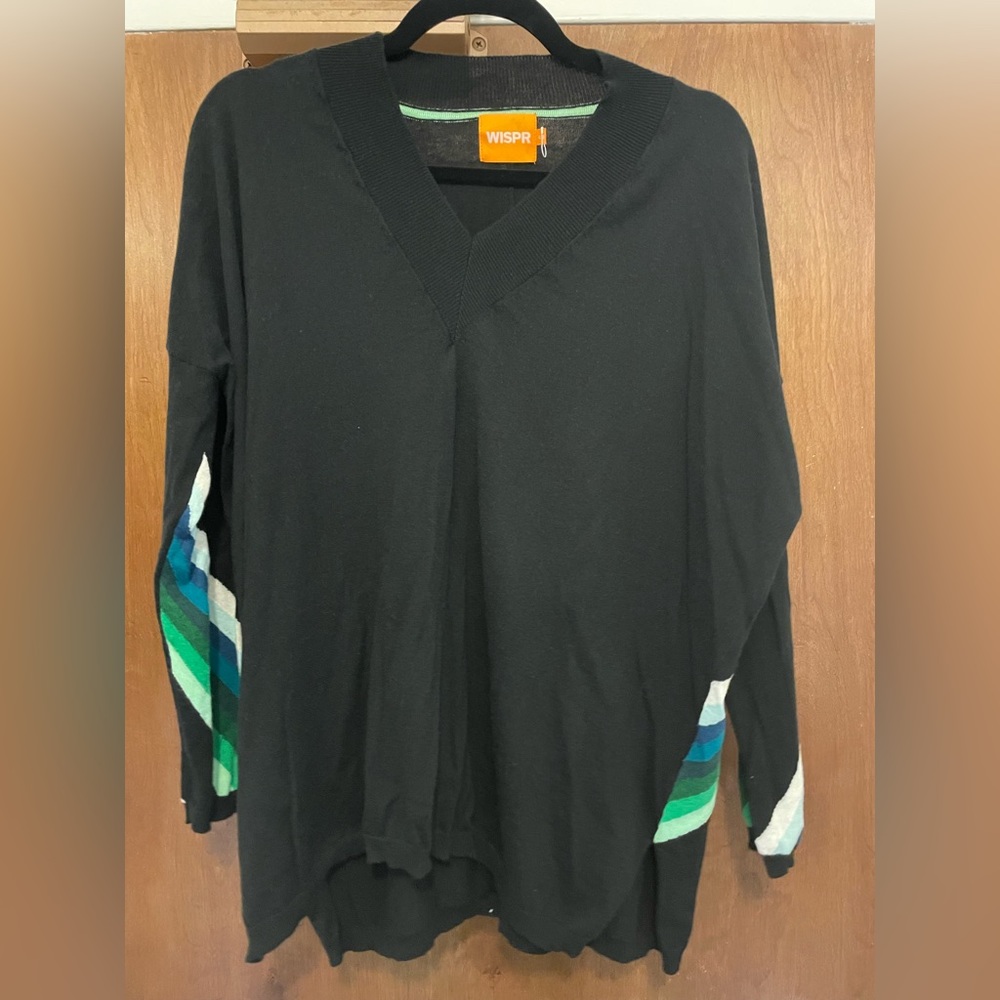 WISPR Black Patterned Sweater - Size S